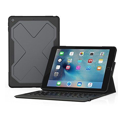 ZAGG Rugged Messenger Case For iPad 9.7" (2017) - Black