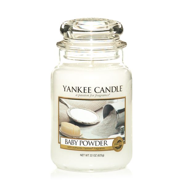 Yankee Candle Classic Baby Powder Scented Large Candle Jar