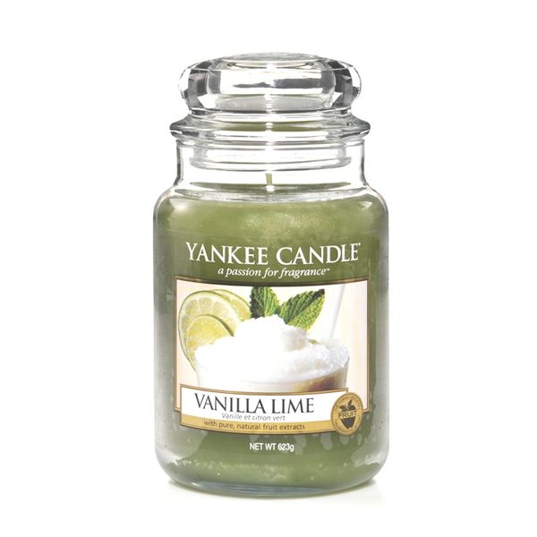 Yankee Candle Classic Vanilla Lime Scented Large Candle Jar