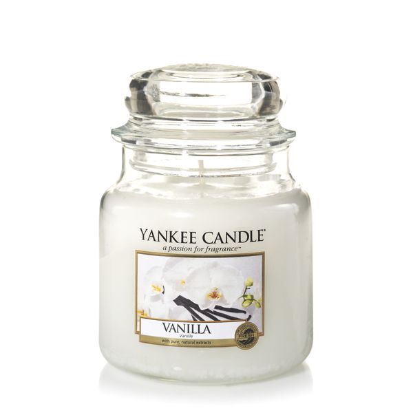 Yankee Candle Classic Vanilla Scented Medium Candle Jar
