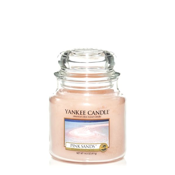Yankee Candle Classic Pink Sands Scented Medium Candle Jar