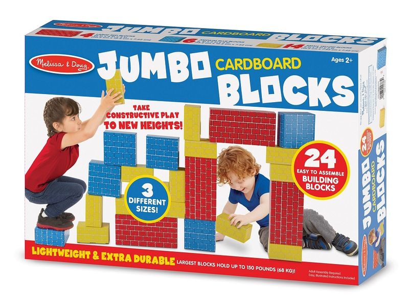 Melissa &amp; Doug Jumbo Cardboard Blocks - 24 Pieces