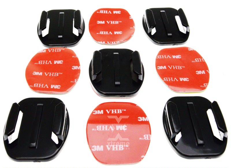 Xtreme X Adhesive Mounts for GoPro Action Cameras - Pack of 5