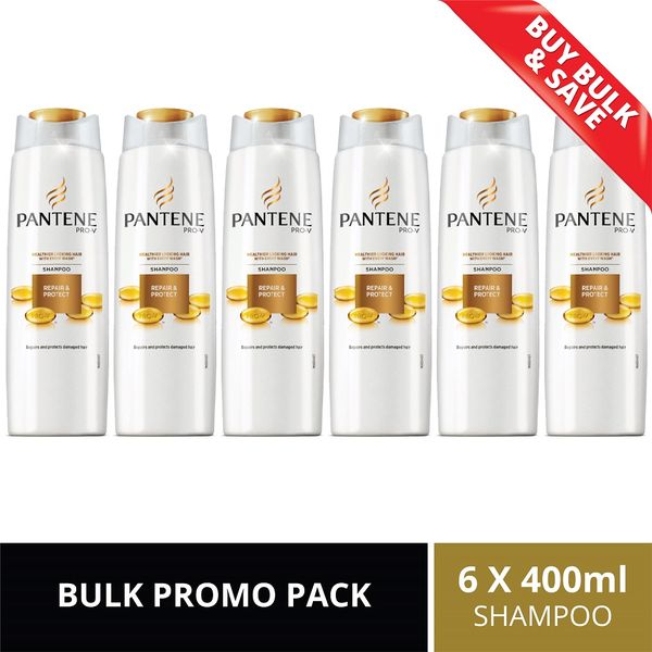 Pantene Pro-V Revitalizing Moisture &amp; Renewal Shampoo - 6 x 400ml Bulk Pack