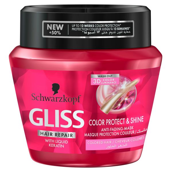 Schwarzkopf Gliss Colour Protect &amp; Shine Treatment Mask - 300ml