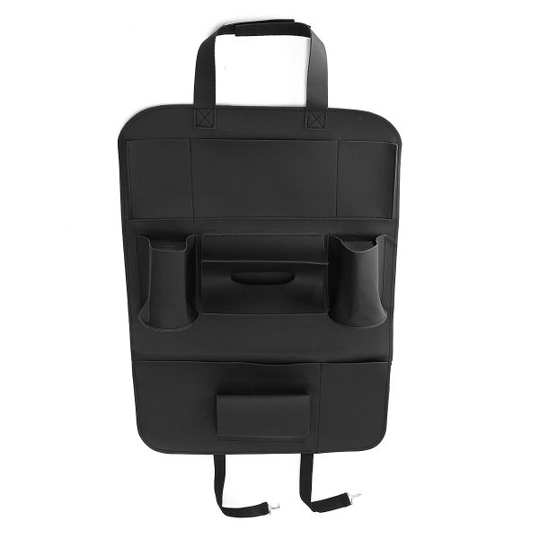 Fleek Back Seat Mounted Car Storage Bag - Black
