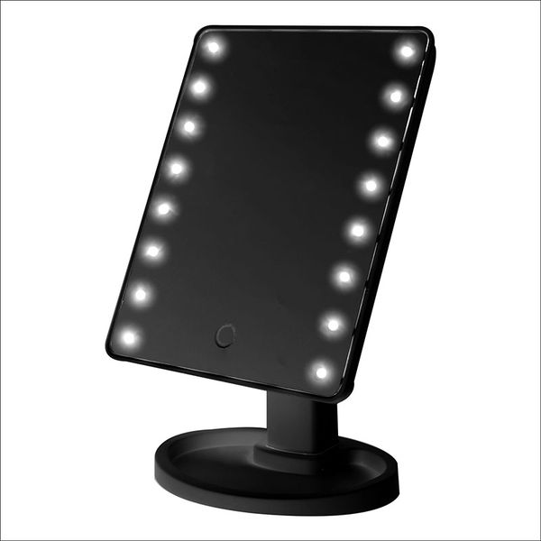 Fleek 360 Degree Magic Touch LED Make Up Mirror - Black