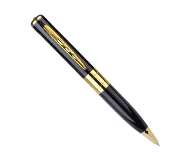 Fleek Business Portable Pen Recorder &amp; HD Camera - Black &amp; Gold