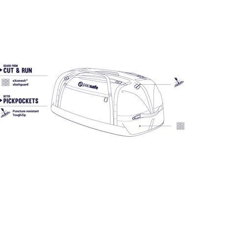 pacsafe duffelsafe at80