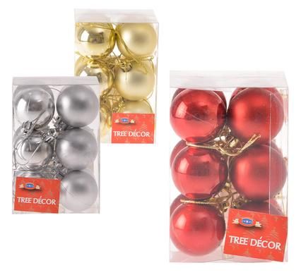 Xmas 12 Piece Tree Decor