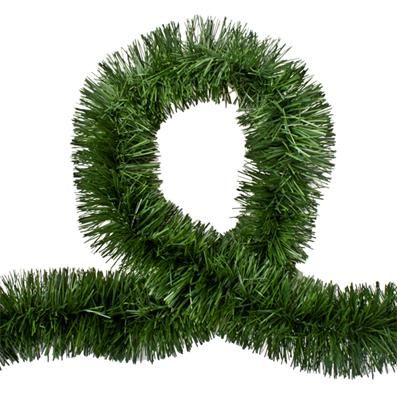 Bulk Pack of 6 Christmas Tinsels 7cm x 2m - Green