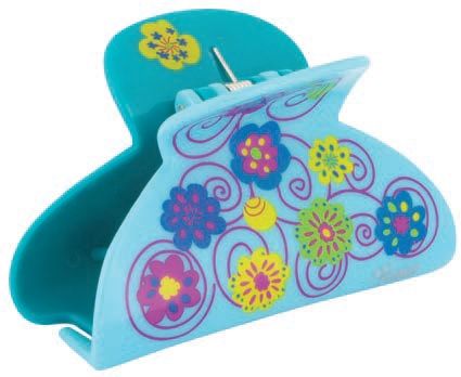 BAJO Princess Large Hair Clip - Blue