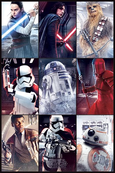 Star Wars The Last Jedi - Characters Poster