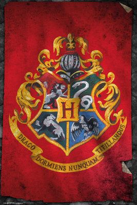 Harry Potter - Hogwarts Flag Poster