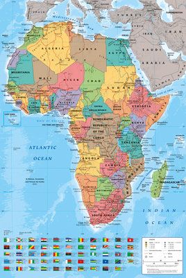 Map - Africa Poster