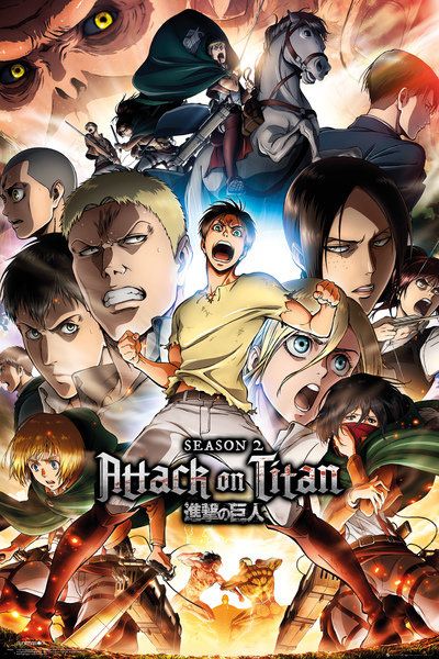 Attack On Titan - Season 2 Collage Poster