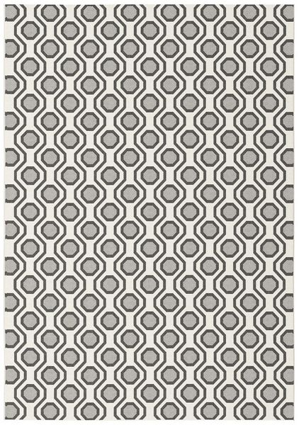Rugs Original Honeycomb Design Essenza - Dark Grey &amp; Cream