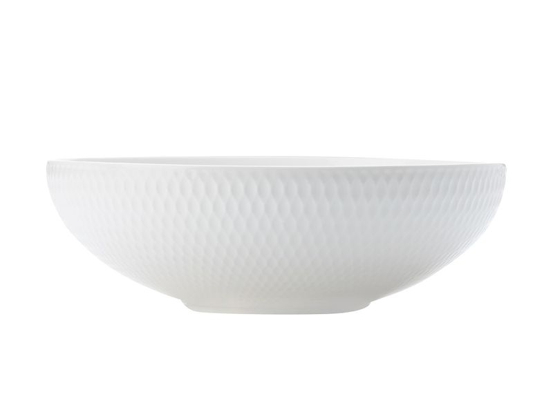 Maxwell &amp; Williams - 18.5cm White Basics Diamonds Coupe Bowl