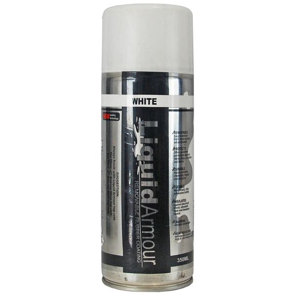Liquid Armour Removable Synthetic Rubber Coating 350ml Aerosol - White