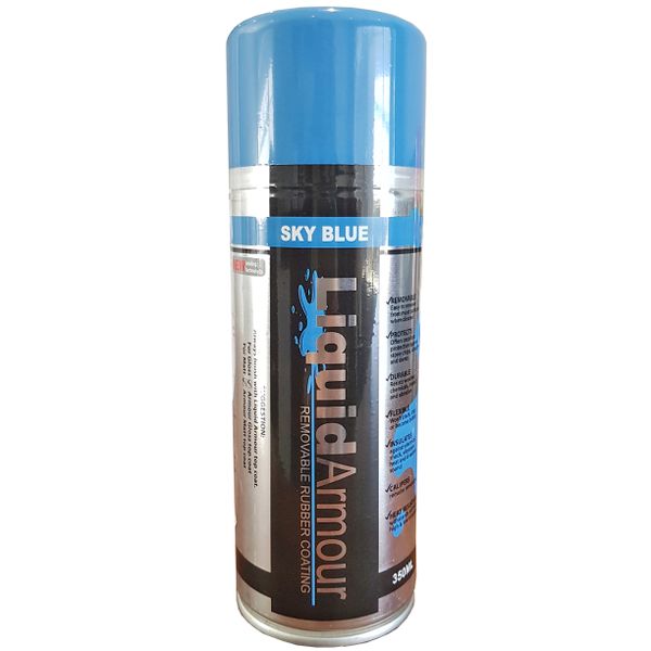 Liquid Armour Removable Synthetic Rubber Coating 350ml Aerosol - Sky Blue