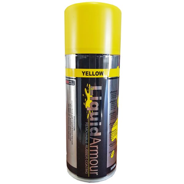 Liquid Armour Removable Synthetic Rubber Coating 350ml Aerosol - Yellow