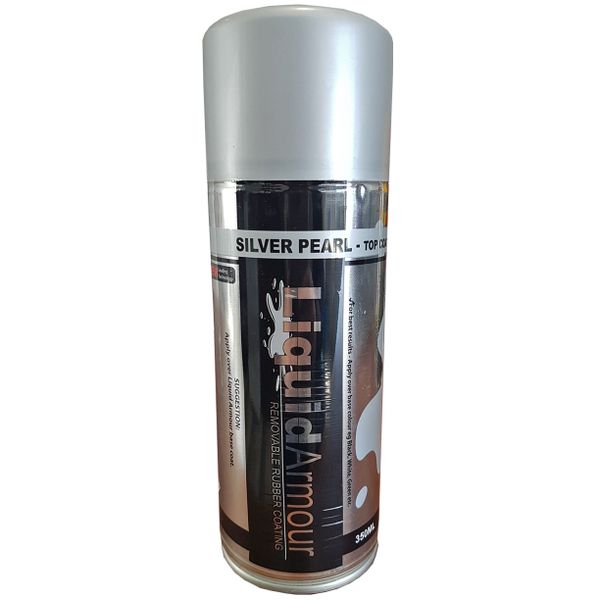 Liquid Armour Removable Synthetic Rubber Coating 350ml Aerosol - Silver Pearl