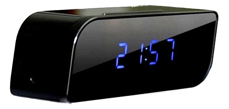 Wireless Mini Wifi Spy Clock with Motion Sensor Camera.