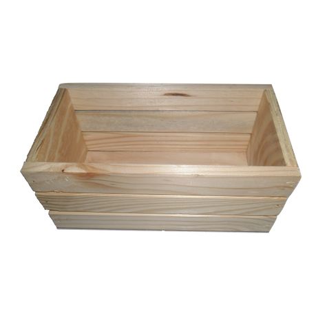 Wooden Crate Mini In, Rectangular Wooden Box No Lid