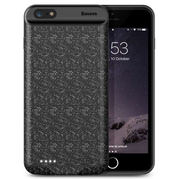 Baseus 7 5000mAh Battery Case Plaid Backpack Power Bank for iPhone