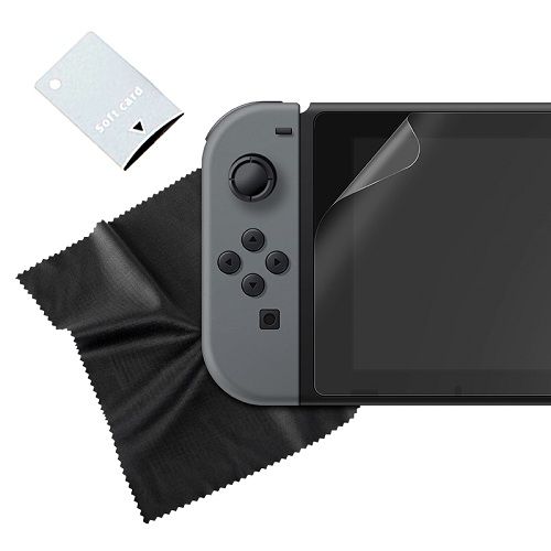 Sparkfox - Tempered Glass Screen Protector &amp; Cloth (Nintendo Switch)