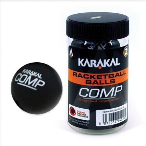Karakal Competition Racketball Ball Blister Pack - Black