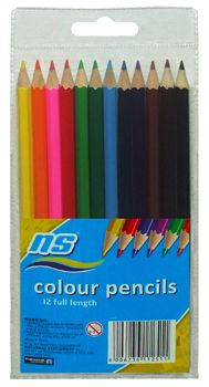 NS Colour Pencils - 12's Full Length