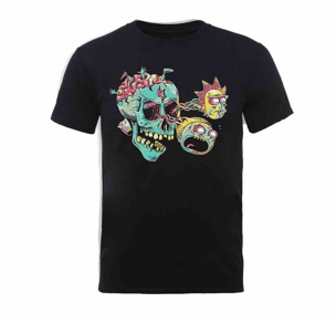 Rick &amp; Morty: Eyeball Skull Black T-Shirt (Parallel Import)
