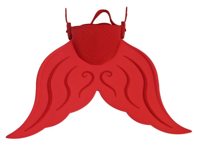 Jeronimo Mermaid Flippers - Orange &amp; Red (Size: 11-4)