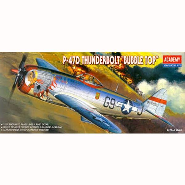 Academy 12491 1/72 P-47D "Bubble Top"