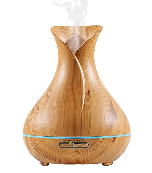 GreenLeaf Ultrasonic Essential Oil Diffuser &amp; Humidifier - Light Grain Wood (400ml)