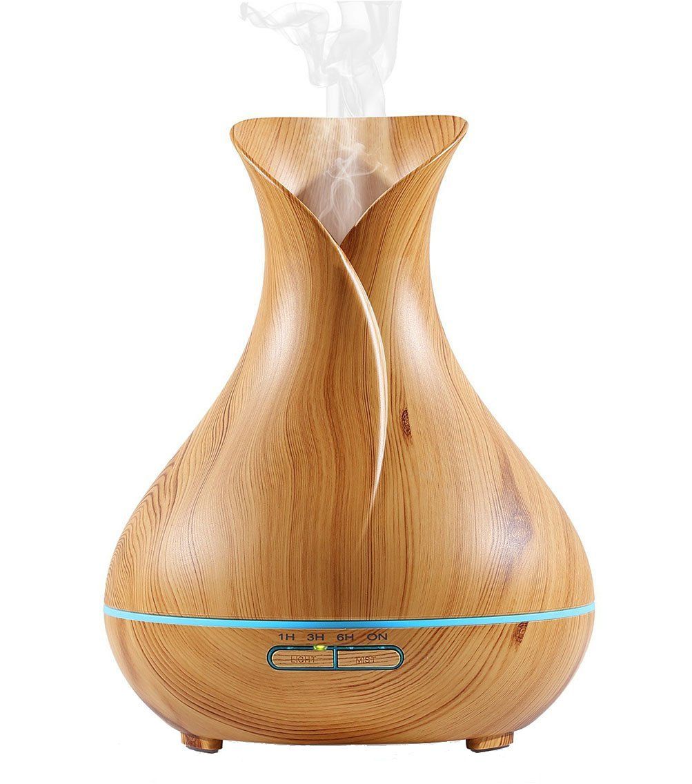 GreenLeaf Ultrasonic Essential Oil Diffuser & Humidifier Light Grain