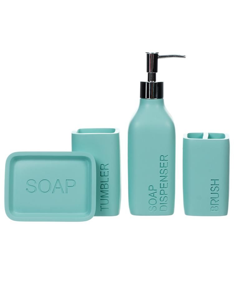 & Mason Sea Foam Bathroom Accessory Set of 4 Buy Online in