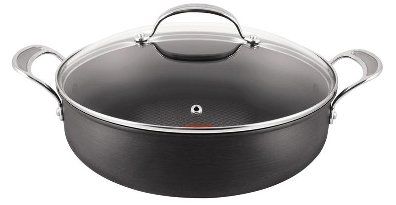 Jamie Oliver by Tefal - Shallow Pan 30cm With Glass Lid