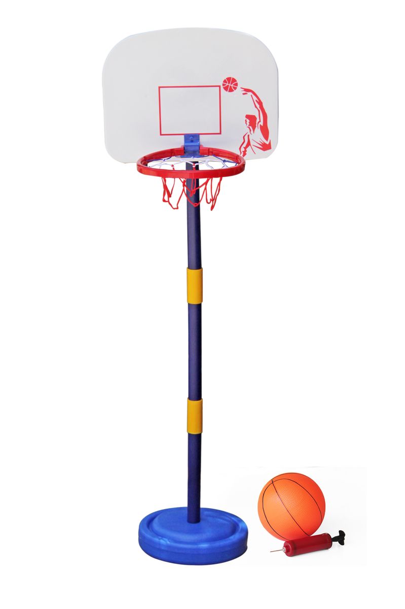 Jeronimo Basketball Stand Adjule Blue Yellow In Jeronimo Basketball Stand Adjule Blue Yellow