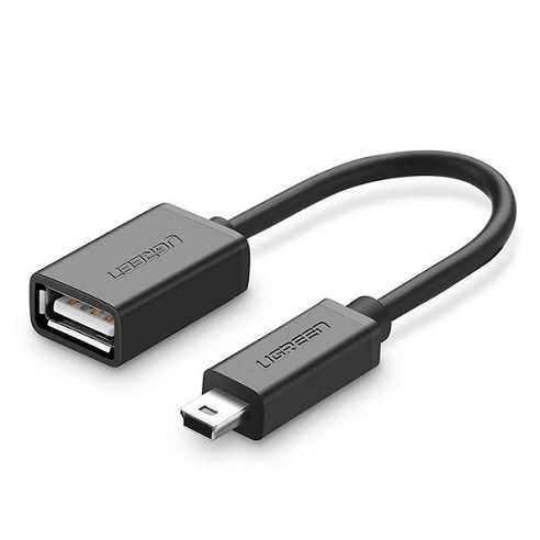UGreen 10383 Mini USB M to USB2.0 F OTG Adapter-BK