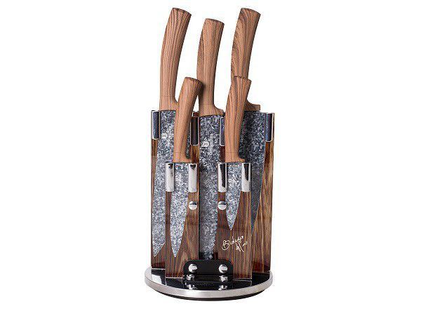 Berlinger Haus 6 Piece Diamond Coated Knife Set - Brown