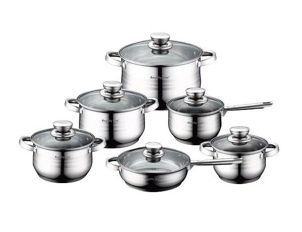 Royalty Line 12 Piece Stainless Steel Cookware Set