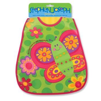 Stephen Joseph Wipeable Bib - Butterfly