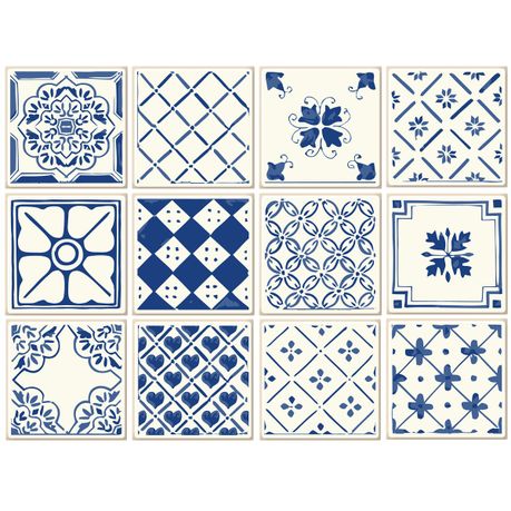 Fantastick 20cm Vinyl Wall Tile Delft Antique In
