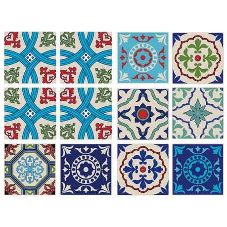 Fantastick 20cm Vinyl Wall Tile Moroccan In South