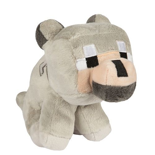 giant minecraft wolf plush