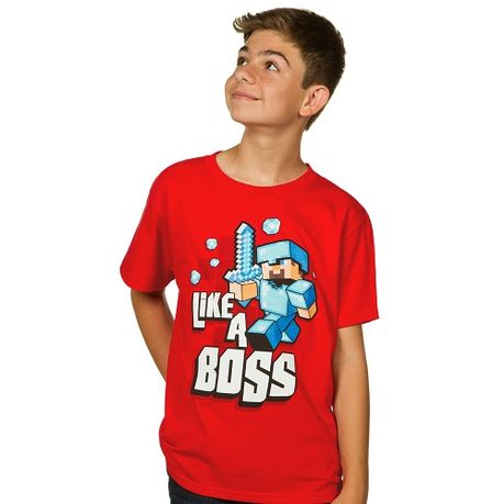 like a boss minecraft shirt