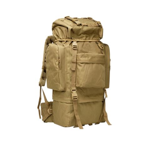 Nylon Water Resistant Backpack Khaki