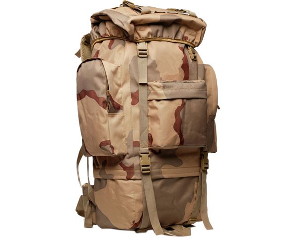 Nylon Water Resistant Backpack - Desert Camo